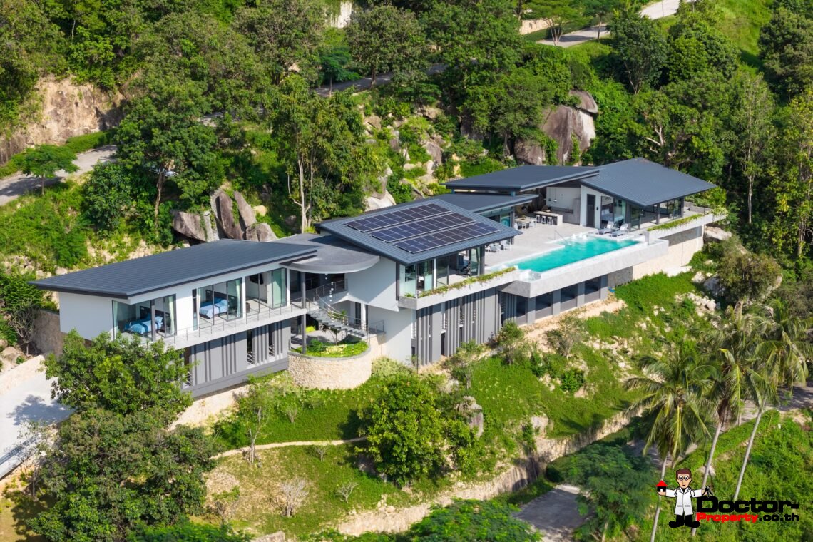Modern Luxury Villa with Exhilarating Panorama in Na Mueang, Koh Samui – For Sale